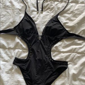 BCBG One piece with cut out